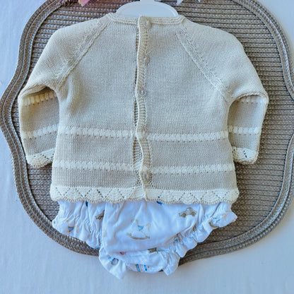 Conjunto Cavalinho para bebé - 1 aos 12M - Areia