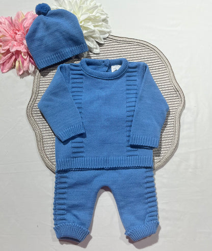 Conjunto Noa para bebé - 1/3M - Azul cobalto