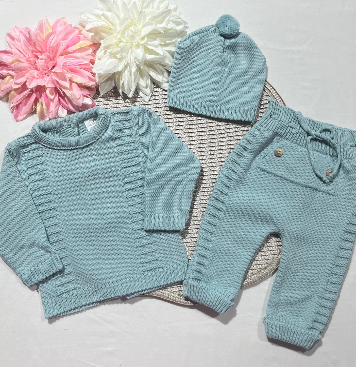 Conjunto Noa para bebé - 1/3M - Verde água