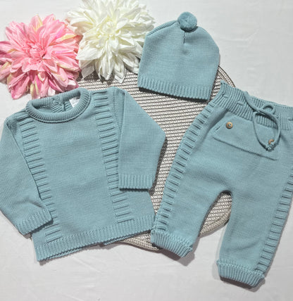 Conjunto Noa para bebé - 1/3M - Verde água