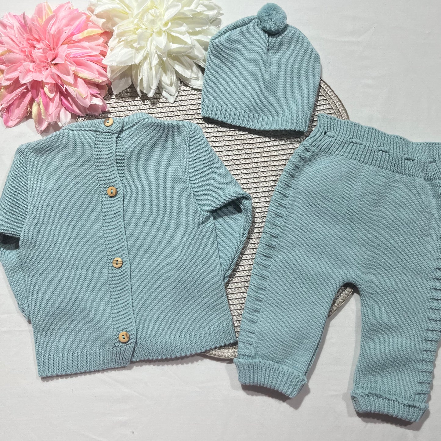 Conjunto Noa para bebé - 1/3M - Verde água