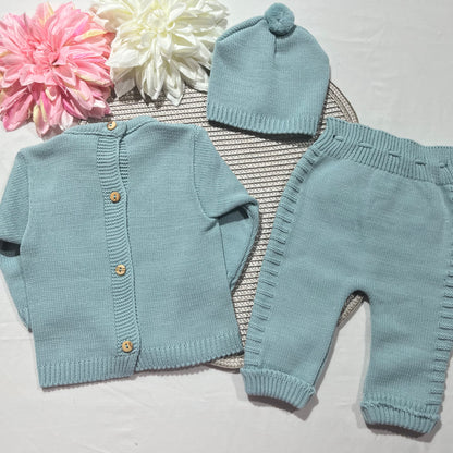 Conjunto Noa para bebé - 1/3M - Verde água