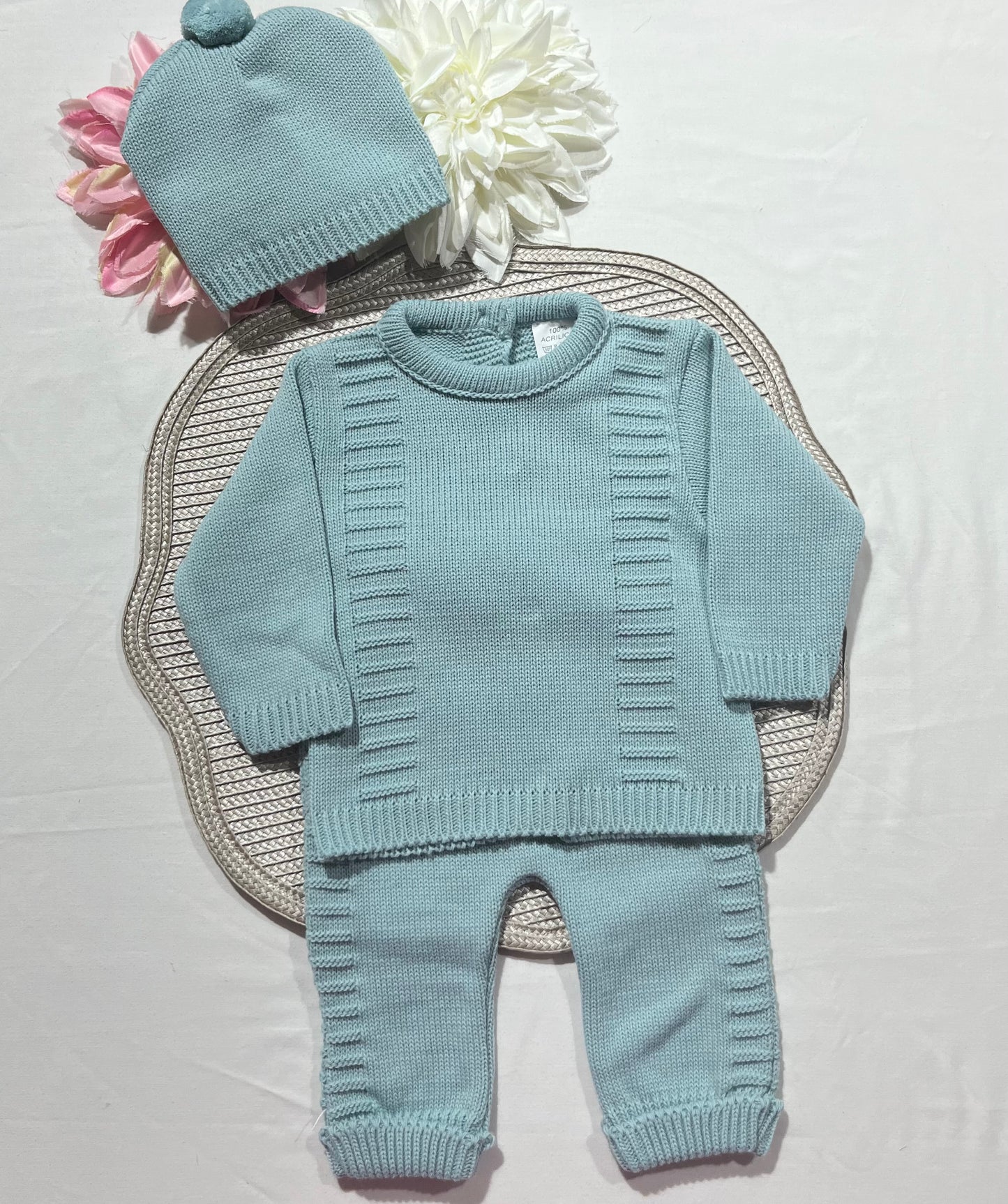 Conjunto Noa para bebé - 1/3M - Verde água