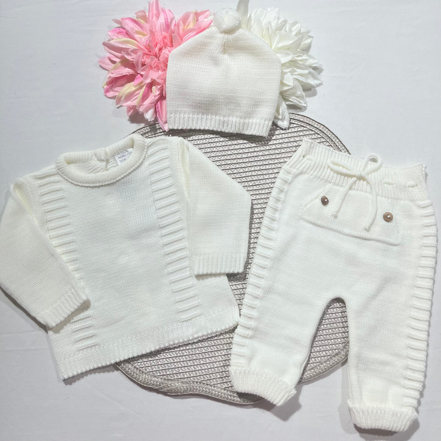 Conjunto Noa para bebé - 1/3M - Pérola