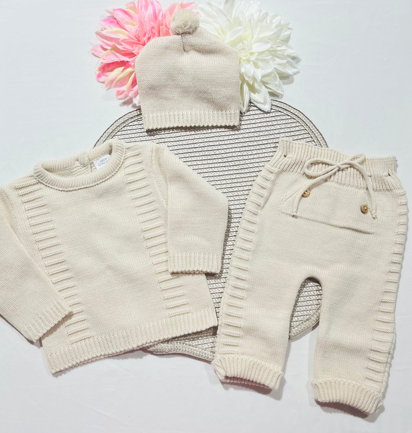 Conjunto Noa para bebé - 1/3M - Areia