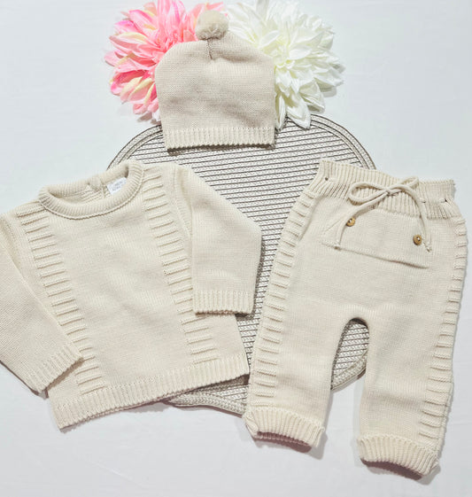 Conjunto Noa para bebé - 1/3M - Areia