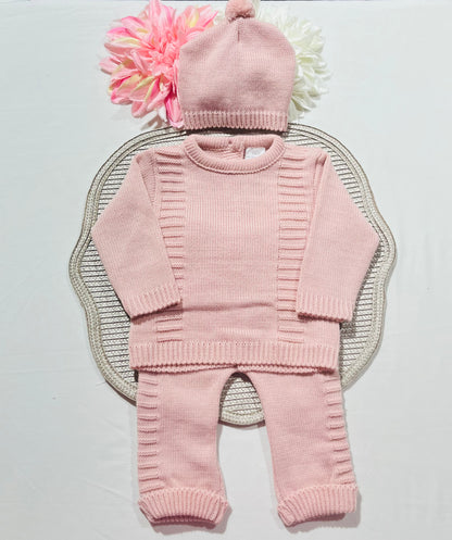 Conjunto Noa para bebé - 1/3M - Rosa seco