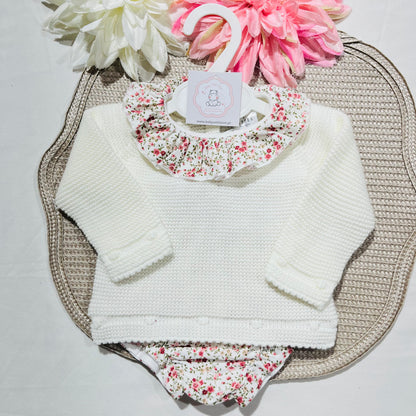 Conjunto Flor para bebé - 1 aos 12M