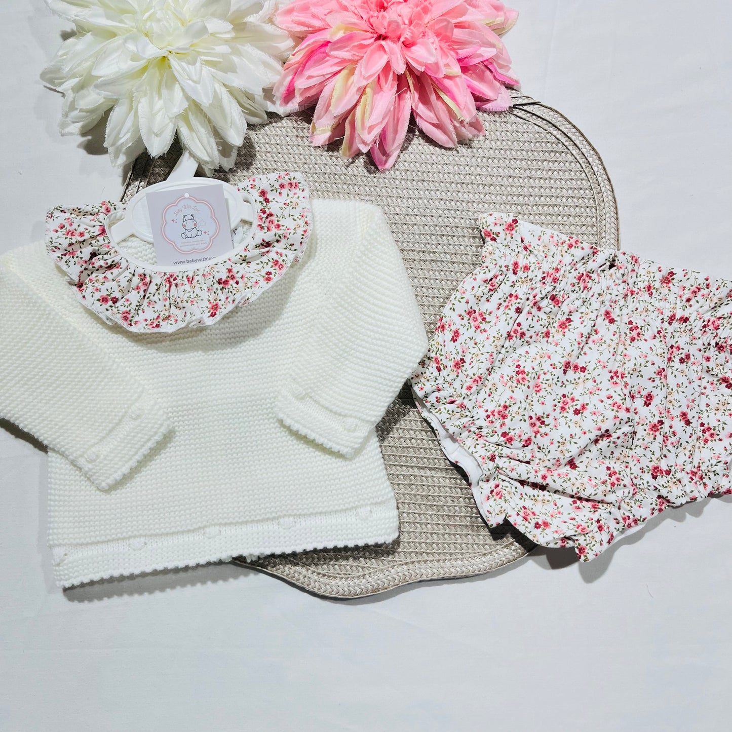 Conjunto Flor para bebé - 1 aos 12M