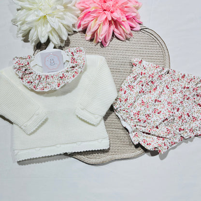 Conjunto Flor para bebé - 1 aos 12M