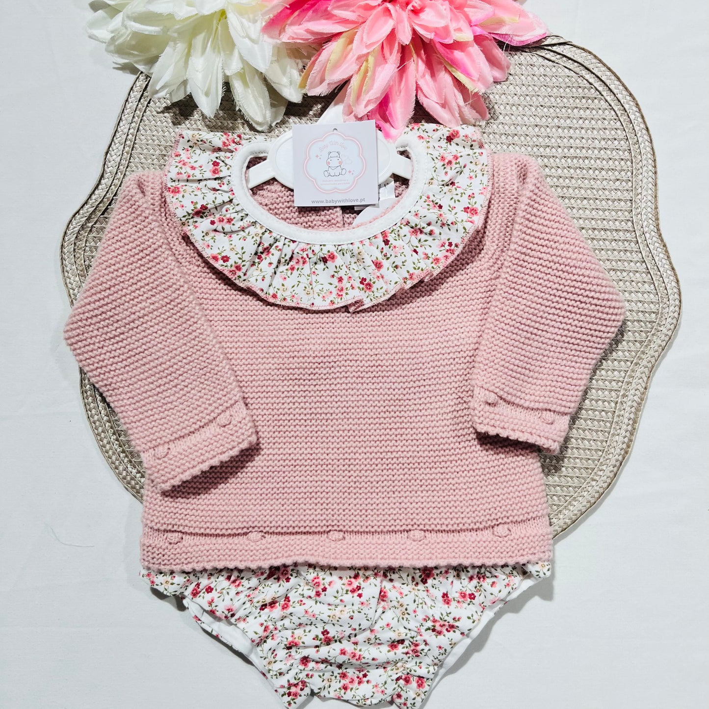 Conjunto Flor para bebé - 3 aos 12M