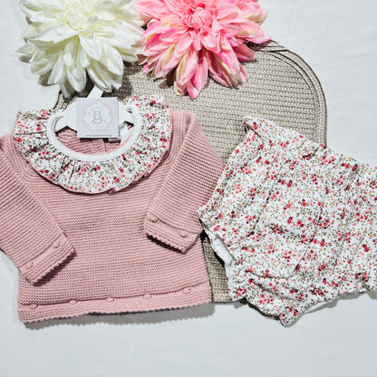 Conjunto Flor para bebé - 3 aos 12M
