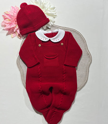 Conjunto Mimo para bebé - 1/3M - Vermelho