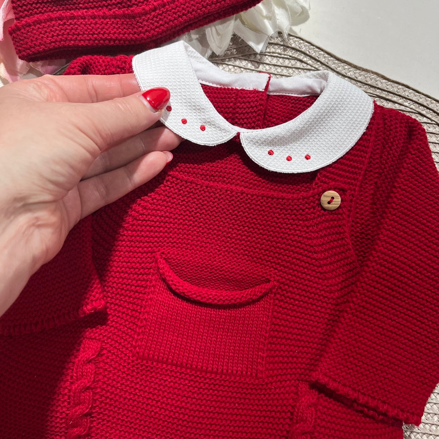 Conjunto Mimo para bebé - 1/3M - Vermelho