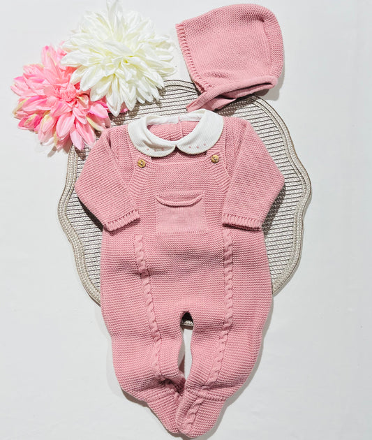 Conjunto Mimo para bebé - 1/3M - Rosa velho