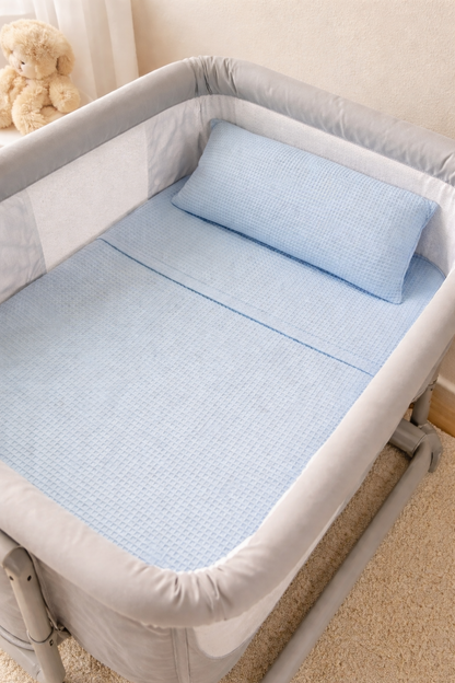 Edredom + almofada para Next 2 me - Azul bebé