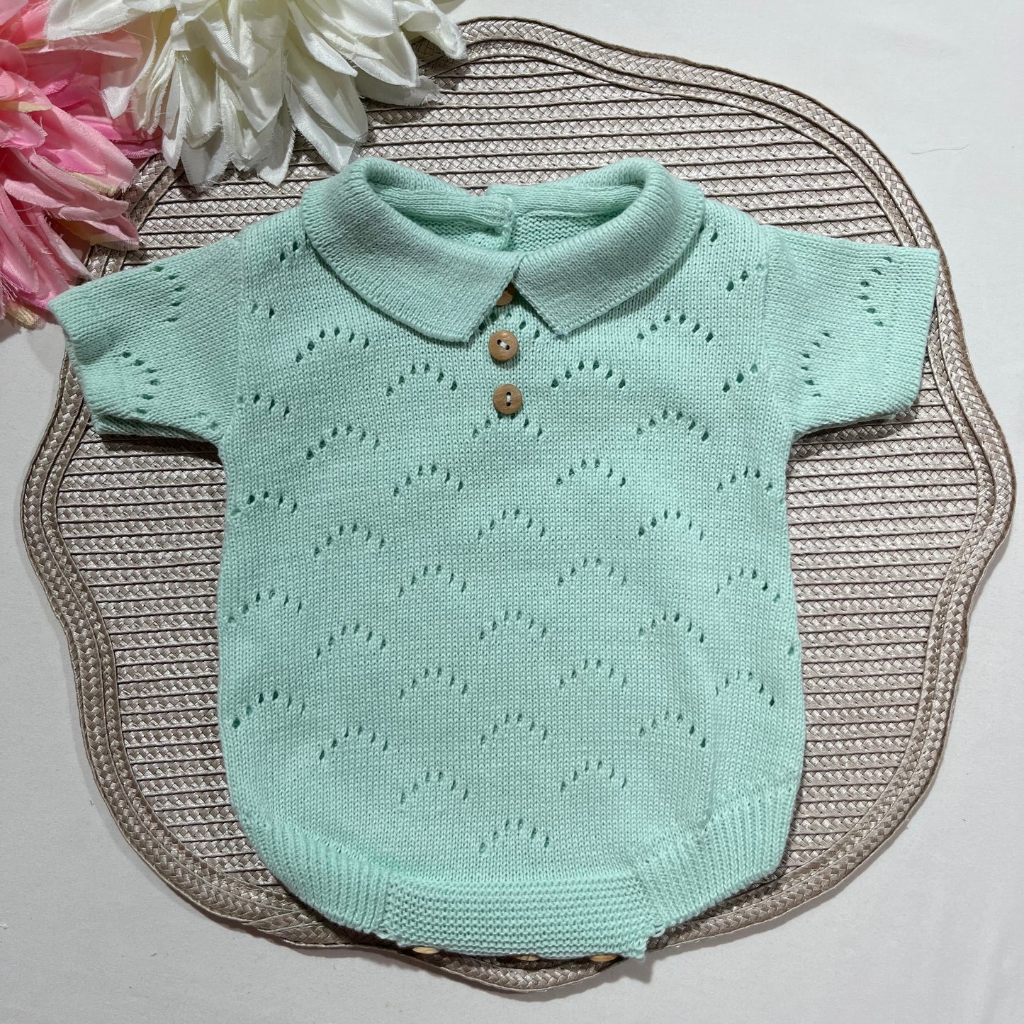 Fofo clássico para bebé menino -0/3M verde água