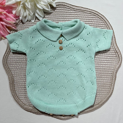 Fofo clássico para bebé menino -0/3M verde água