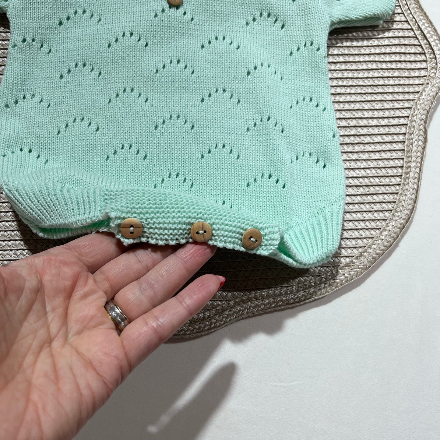 Fofo clássico para bebé menino -0/3M verde água