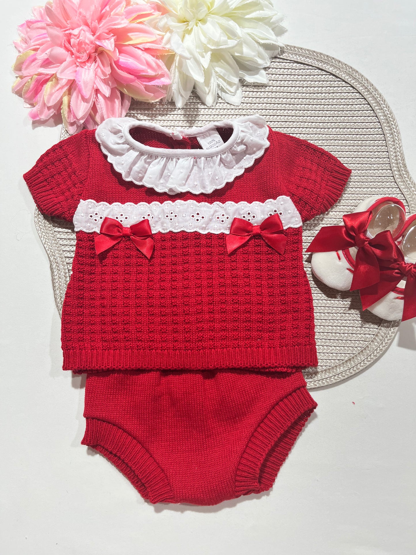 Conjunto Doce encanto para bebé -  Conjunto e sapatinhos - 1/3M