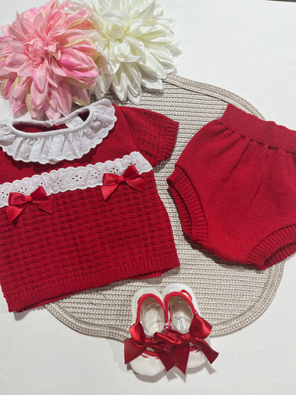 Conjunto Doce encanto para bebé -  Conjunto e sapatinhos - 1/3M