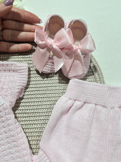 Conjunto Doce encanto para bebé -  Conjunto e sapatinhos - 1/3M