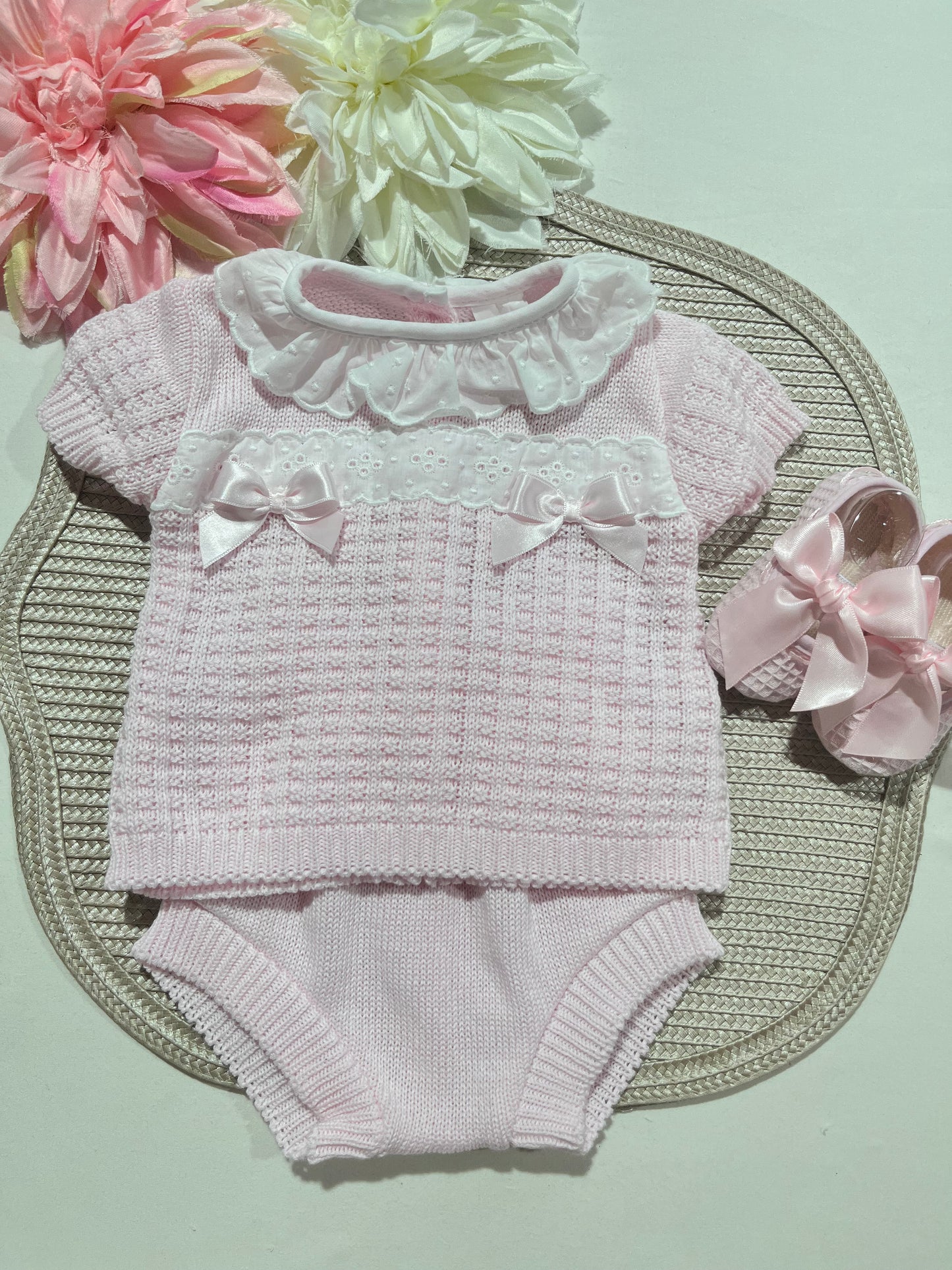 Conjunto Doce encanto para bebé -  Conjunto e sapatinhos - 1/3M