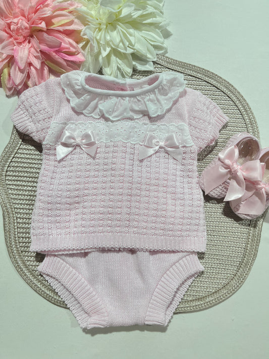 Conjunto Doce encanto para bebé -  Conjunto e sapatinhos - 1/3M