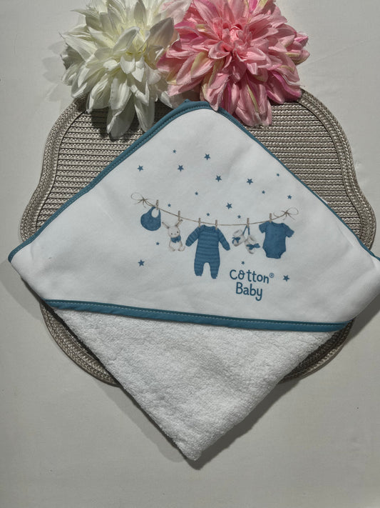Toalha de banho  nuvem para bebé 100% algodão  - Cotton Baby
