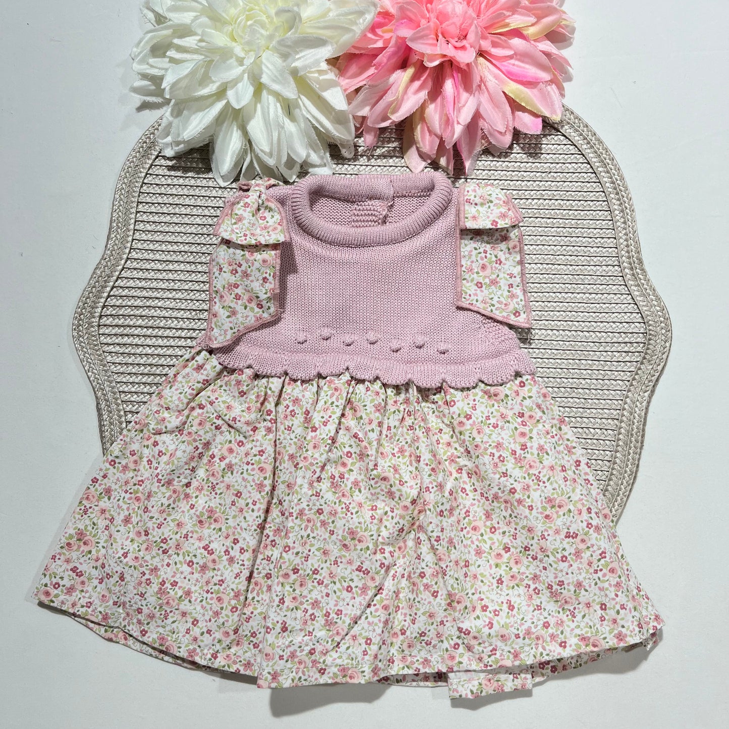 Vestido Flor  para bebé - 1 aos 18M