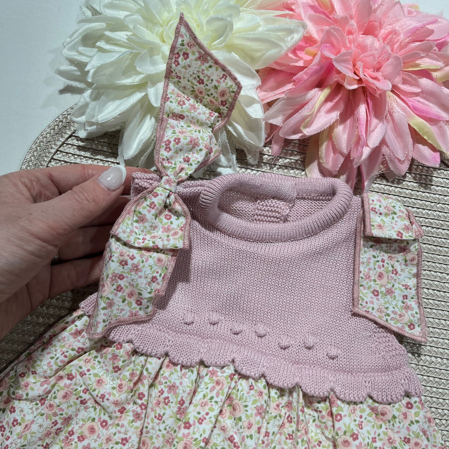Vestido Flor  para bebé - 1 aos 18M