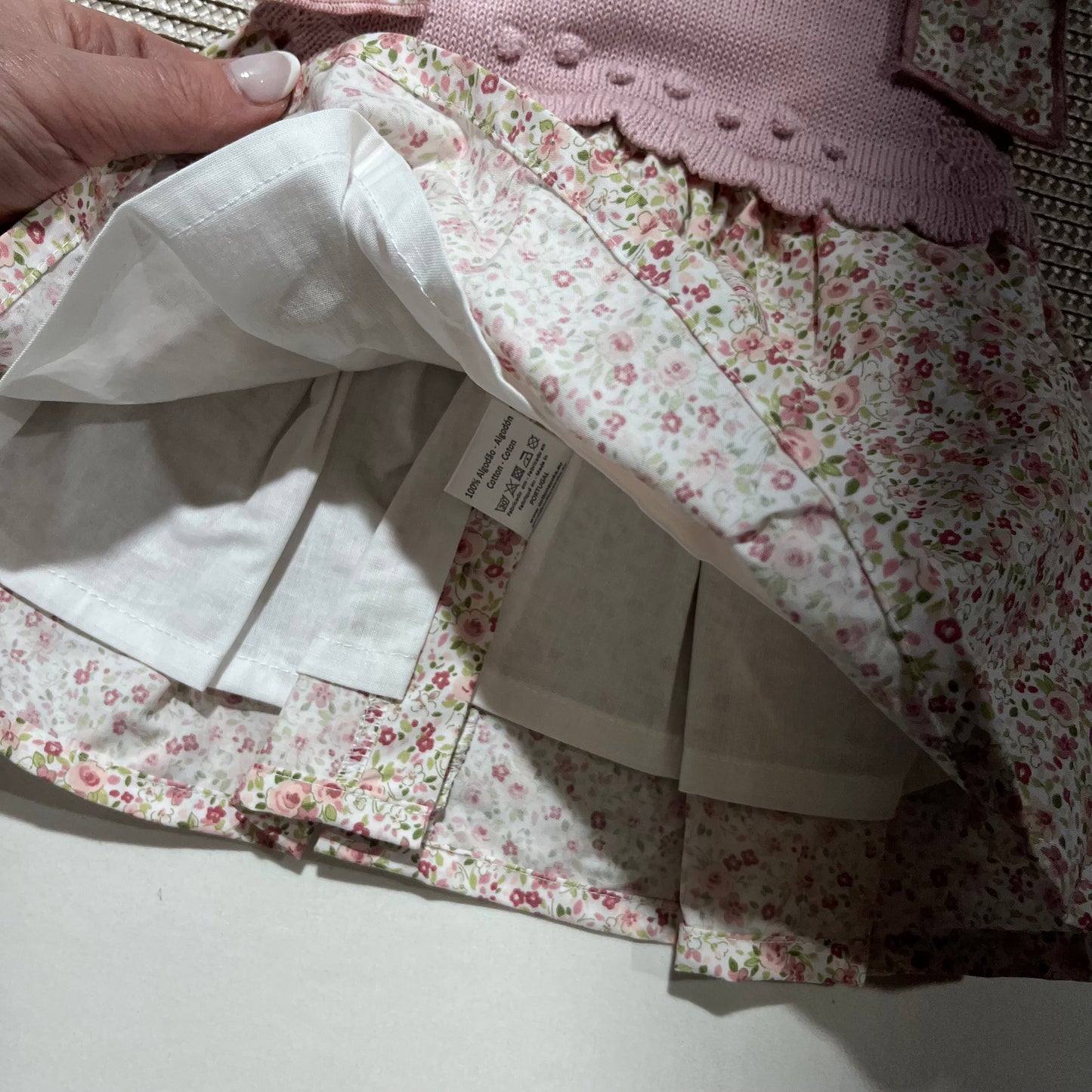 Vestido Flor  para bebé - 1 aos 18M