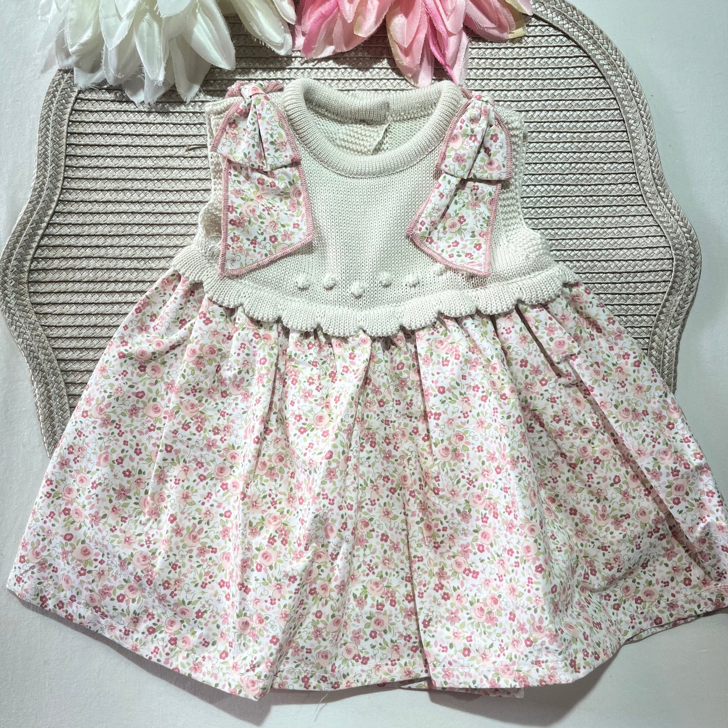 Vestido Flor  para bebé - 1 aos 18M