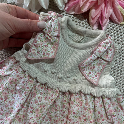 Vestido Flor  para bebé - 1 aos 18M