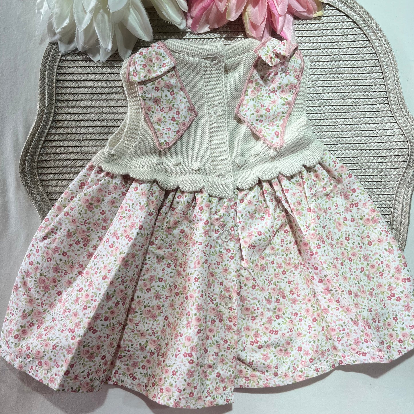 Vestido Flor  para bebé - 1 aos 18M